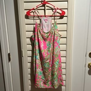 100% silk Lilly Pulitzer dress size XL